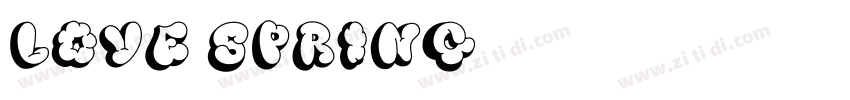 Love Spring字体转换